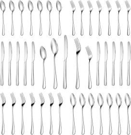 30 Pcs Silverware Set Service for 6,Premium Stainless Steel Flatware Set, Mirror Polished Cutlery Utensil Sets, Durable Kitchen Eating Tableware Sets