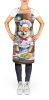 Shiba Inu The Chef Apron Cooking Kitchen Server Baking Crafts Gardening for Adult Women Men, Unisex, Large, Multicolor