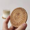 Rattan Coasters; Table Décor Set of 6