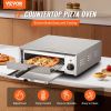 VEVOR Countertop Electric Pizza Oven, 12-inch, 1500W, 32-572 F Temp Range, Stainless Steel Construction and Easy-to-Clean Crumb Tray