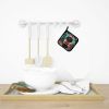 Black Toy Poodle Christmas Pair of Pot Holders Kitchen Heat Resistant Pot Holders Sets Oven Hot Pads for Cooking Baking BBQ, 7 1/2 x 7 1/2