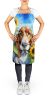 Basset Hound in Sunflowers Apron Cooking Kitchen Server Baking Crafts Gardening for Adult Women Men, Unisex, Large, Multicolor