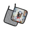 Belgian Tervuren The Chef Pair of Pot Holders Kitchen Heat Resistant Pot Holders Sets Oven Hot Pads for Cooking Baking BBQ, 7 1/2 x 7 1/2