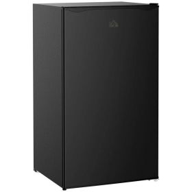 Compact Refrigerator Mini Fridge/Freezer 3.2 Cu.Ft. (Color: Black)