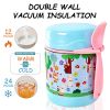 Insulated Lunch Boxes, Insulated lunch box for kids, Double Wall Vacuum Insulation & Exquisite 3D Pattern Design, For School Or Office, Christmas Gift