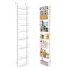 VEVOR Over the Door Pantry Organizer, 9-Tier Pantry Organization and Storage, Heavy-Duty Steel Hanging Spice Rack, Adjustable Wall Seasoning Shelves