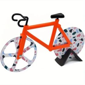 Fun-Shaped Pizza & Cookie Cutter – Bicycle-Themed Stainless Steel Tool for Kids & Adults (Color: Multicolored)