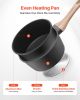 VEVOR 1.5 QT Saucepan, Nonstick Saucepan with Tempered Glass Lid, Multipurpose Cooking Sauce Pot with Detachable Handle