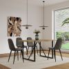 Dining Chairs Set of 4, Modern Accent Chairs with Soft glove suede Fabric Upholstered Seat